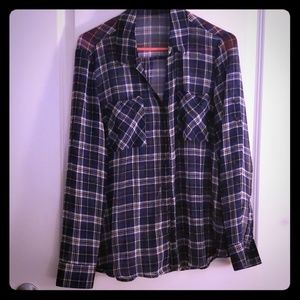 Sheer Plaid Express Blouse
